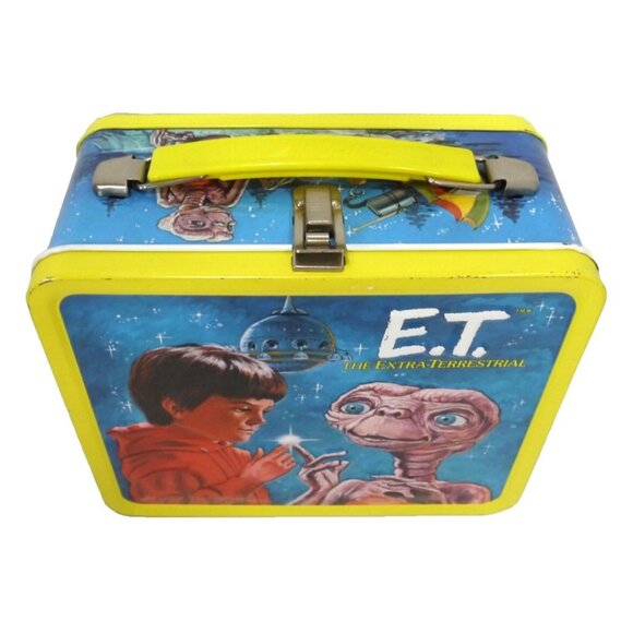 Vintage ET The Extraterrestrial metal lunch box 7 x 8 x 4" ALADDIN 1982 - Picture 3 of 7